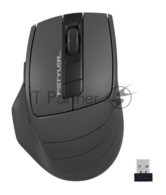 Мышь беспроводная A4Tech Fstyler FG30 серый, 2000 dpi, радиоканал, USB, кнопки - 5
