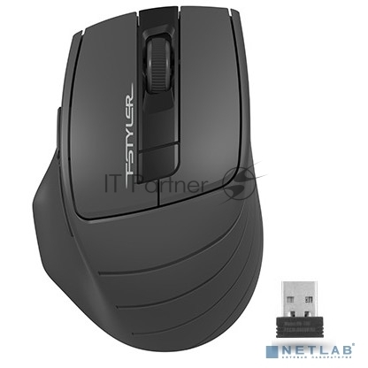 Мышь беспроводная A4Tech Fstyler FG30 серый, 2000 dpi, радиоканал, USB, кнопки - 5