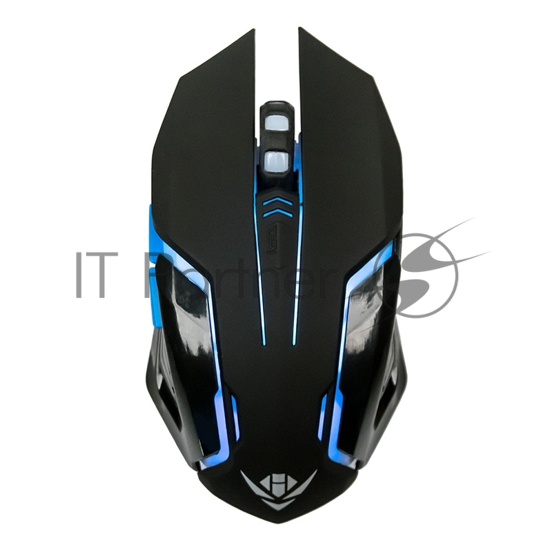 Мышь беспроводная Nakatomi MROG-20UR черный, 2400 dpi, радиоканал, USB, кнопки - 6
