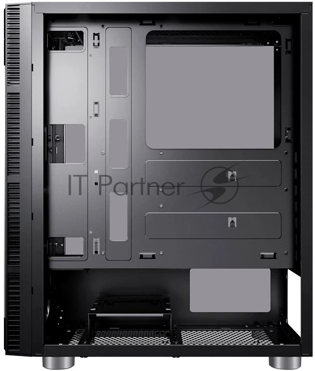 Компьютерный корпус Accord 3407 черный без БП ATX 2xUSB 2.0 2xUSB 3.0 audio bott PSU