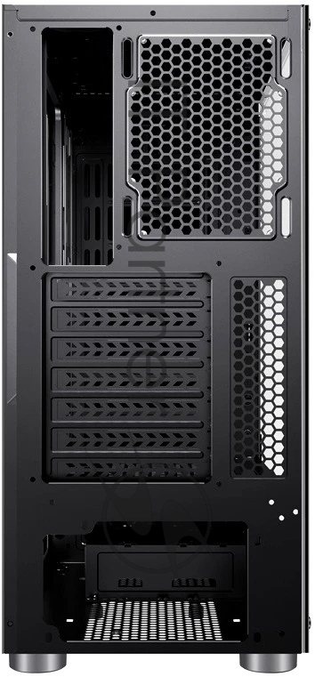 Компьютерный корпус Accord 3407 черный без БП ATX 2xUSB 2.0 2xUSB 3.0 audio bott PSU