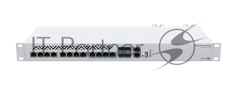 Коммутатор MikroTik CRS312-4C+8XG-RM, 8×10 Гбит/с + 4×10 Гбит/с Combo (SFP+/RJ-45), управляемый