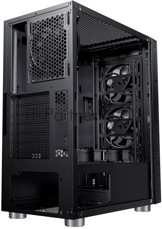 Компьютерный корпус Accord 3407 черный без БП ATX 2xUSB 2.0 2xUSB 3.0 audio bott PSU
