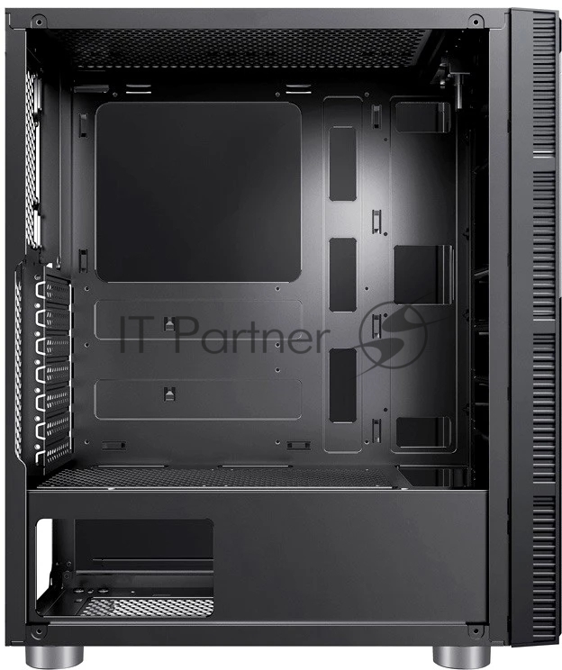 Компьютерный корпус Accord 3407 черный без БП ATX 2xUSB 2.0 2xUSB 3.0 audio bott PSU