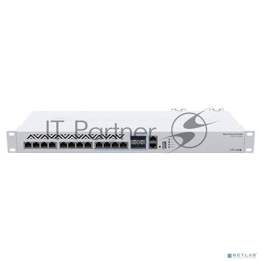 Коммутатор MikroTik Cloud Router Switch 312-4C+8XG-RM with 8 x 1G/2.5G/5G/10G RJ45 Ethernet LAN, 4x Combo ports (1G/2.5G/5G/10G RJ45  Ethernet LAN or 10G SFP+), 1x LAN port for management, RouterOS L5 or SwitchO