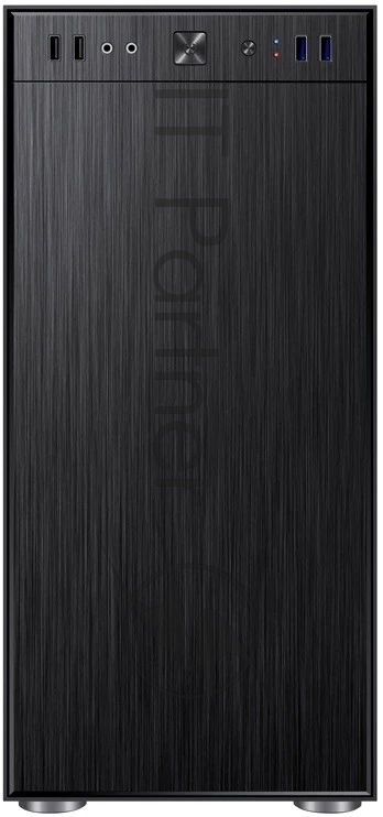 Компьютерный корпус Accord 3407 черный без БП ATX 2xUSB 2.0 2xUSB 3.0 audio bott PSU