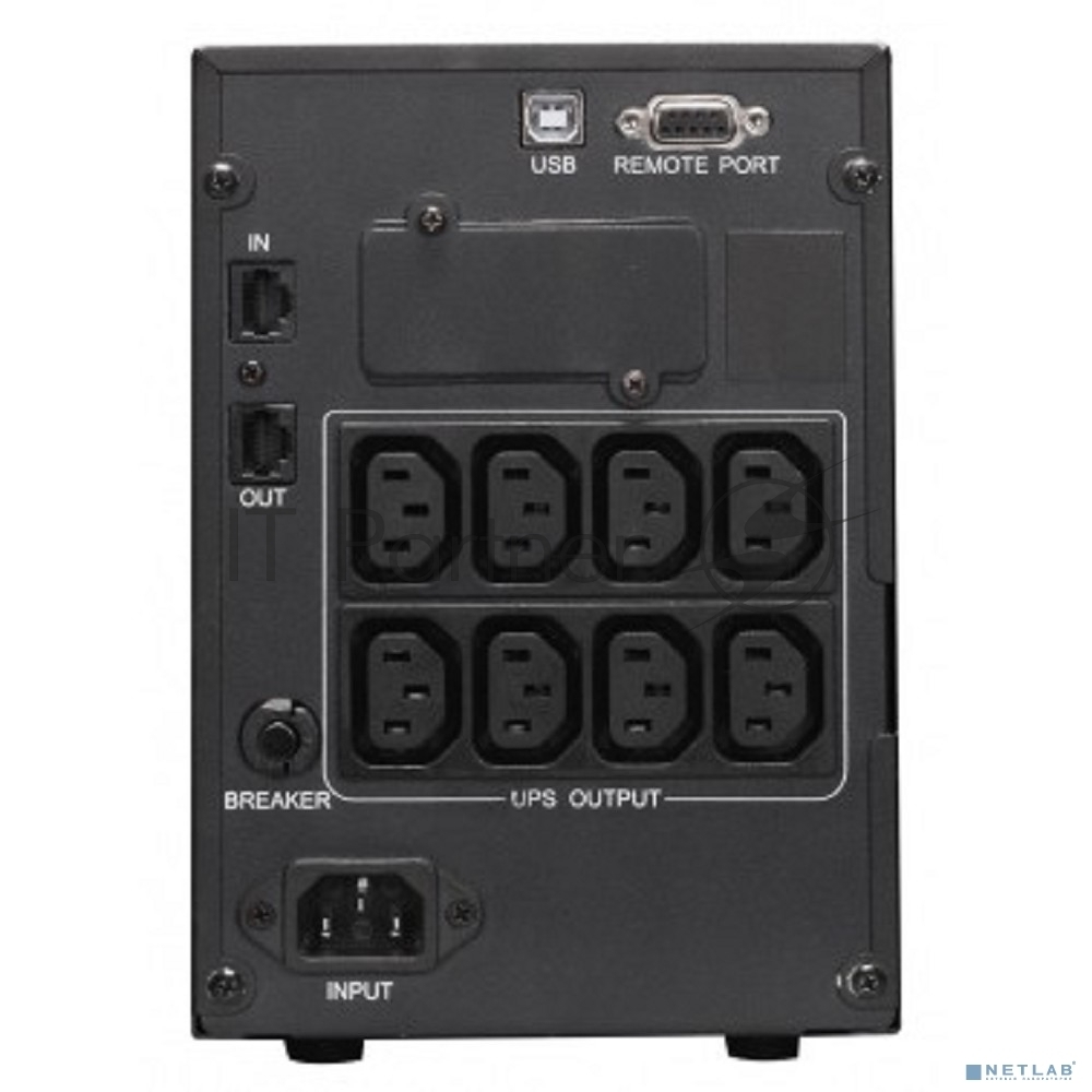 Источник бесперебойного питания Powercom Smart King Pro+ SPT-1000-II LCD 800Вт 1000ВА черный