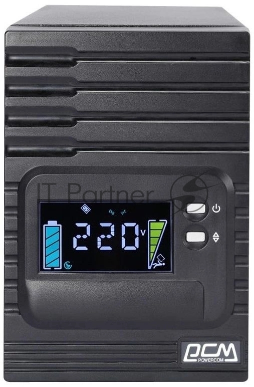 Источник бесперебойного питания Powercom Smart King Pro+ SPT-1000-II LCD 800Вт 1000ВА черный