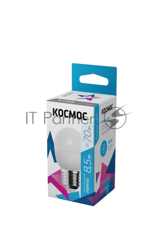 Лампа светодиодная Космос LED BASIC GL45 8.5Вт 220В E27 4500К