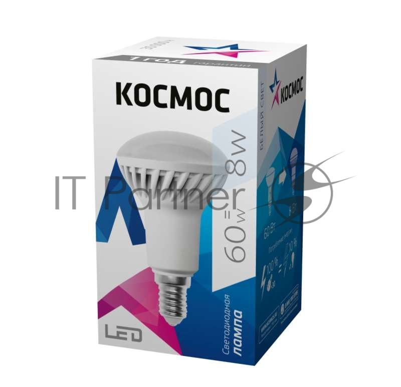 Лампа светодиодная Космос LED R50 8Вт 220В E14 4500К