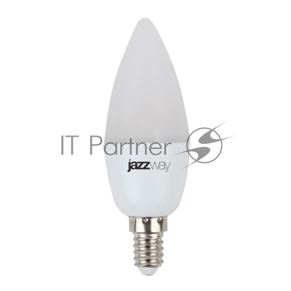 Лампа светодиодная JazzWay PLED-SP C37 7Вт свеча 3000К теплый белый E14 530лм 230В