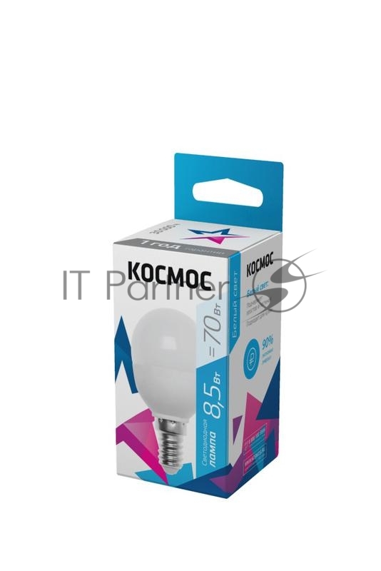 Лампа светодиодная Космос LED BASIC GL45 8.5Вт 220В E14 4500К