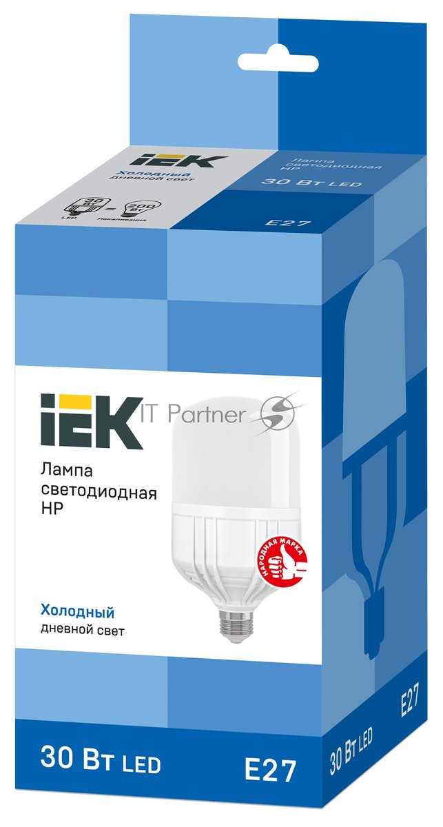 Лампа светодиодная IEK LLE-HP-30-230-65-E27 HP 30Вт 230В 6500К E27