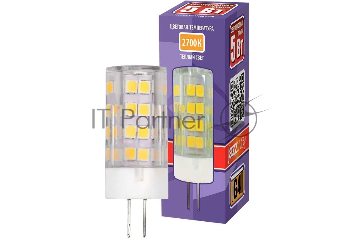 Лампа светодиодная JazzWay 5000940, PLED-G4, 5Вт, 2700К, G4