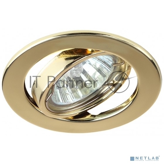 Эра C0043806 ST2A GD Светильник штампованный поворотный MR16,12V/220V, 50W золото