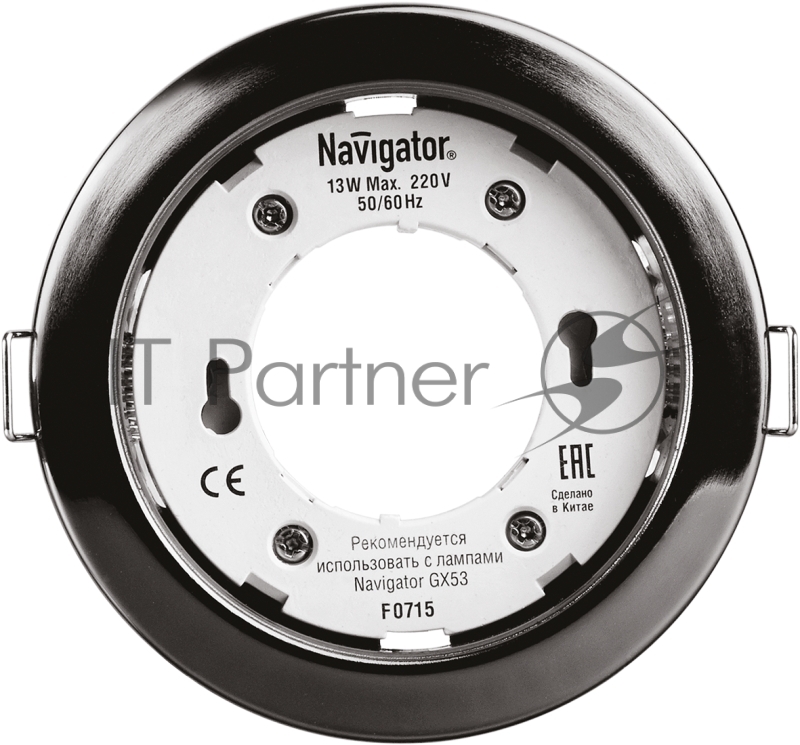 Светильник точечный 71 281 NGX-R1-005-GX53 IP20 черн. хром. Navigator 71281