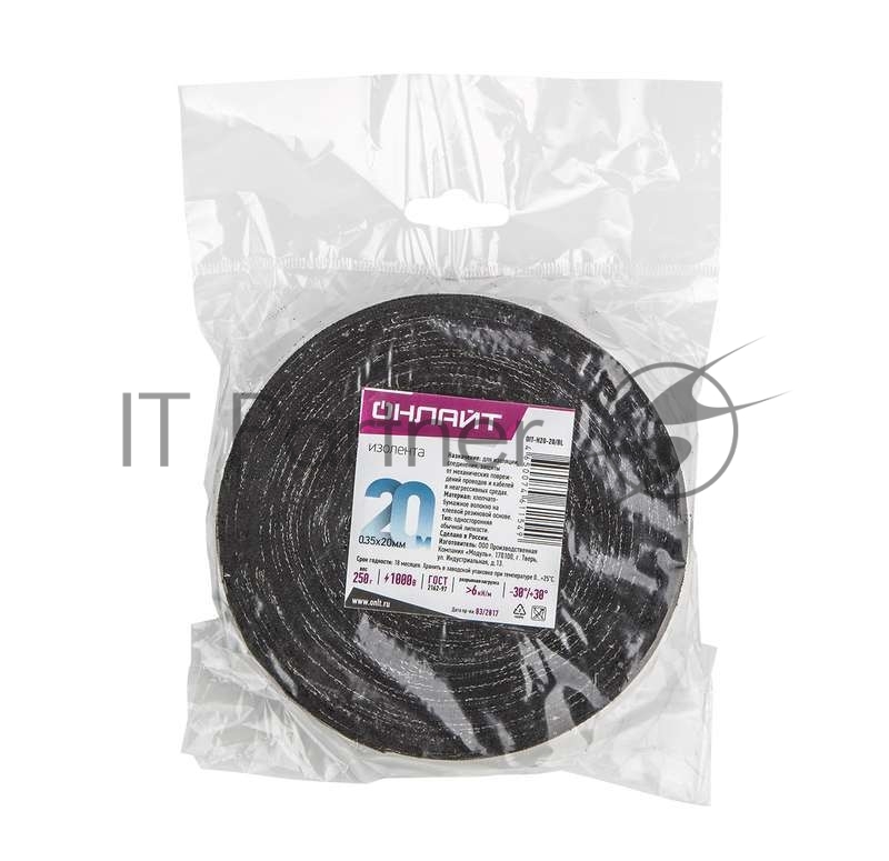Изолента ХБ 20мм (рул.20м) OIT-H20-20/BL 250г ОНЛАЙТ 61154