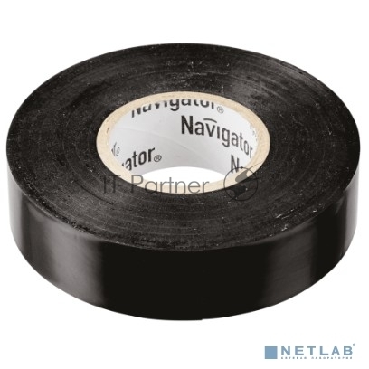Изолента ПВХ Navigator 15 мм (рул.20м) черный NIT-B15-20/BL