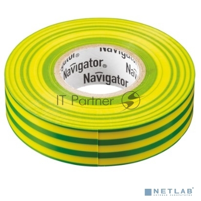 Изолента ПВХ Navigator 15 мм (рул.20м) жел/зел. NIT-B15-20/YG