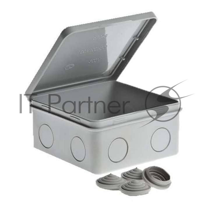 Коробка ОП Тусо распаячная 100х100х50мм откид. крышка IP54 Рувинил 67044