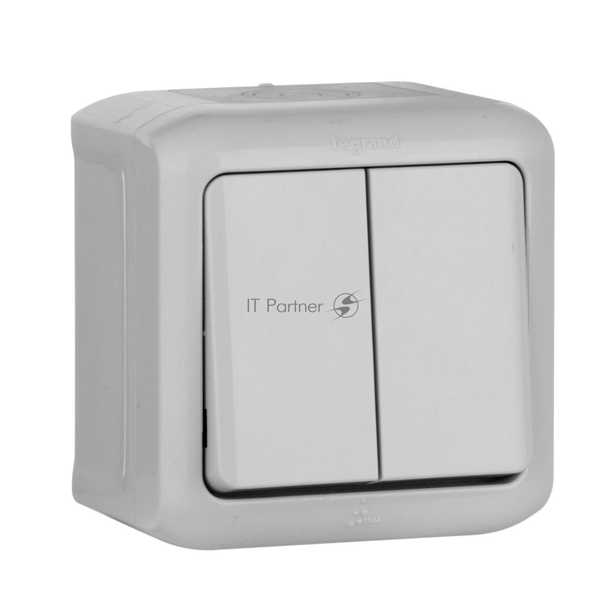 Legrand Legrand 782331 Переключатель двухклавишный IP44 (Серый)