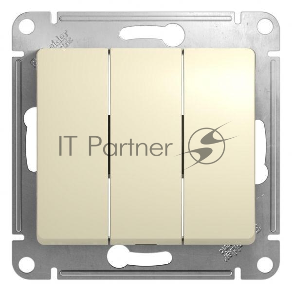 Механизм выключателя 3-кл. СП Glossa 10А IP20 10AX беж. SchE GSL000231