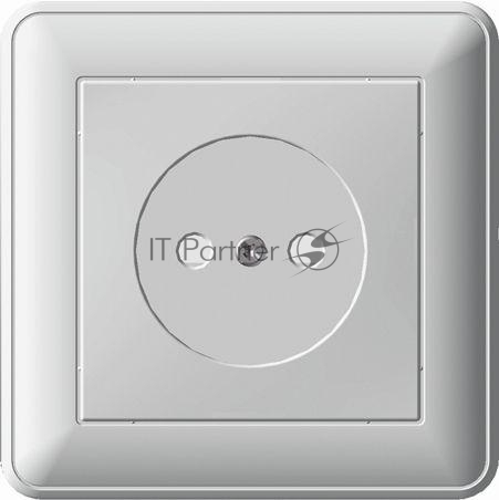Розетка 1-м СП W59 16А IP20 защ. шторки без заземл. сл. кость SchE RS16-151-28