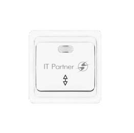 Выключатель проходной 1-кл. СП Валери 10А IP20 с индик. белый Universal В0125