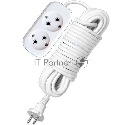 Удлинитель 2х10 м без заземл. 10А IP20 Е-202 АБС-пл. ПВС 2х0.75 UNIVersal 9634265