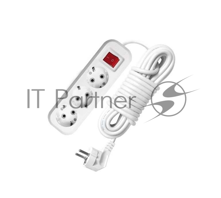 Удлинитель 3х2 м с заземл. 16А IP20 S-303 с выкл. ПВС 3х1 UNIVersal 9634418