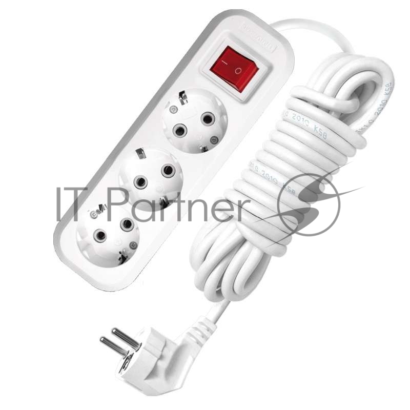 Удлинитель 3х7 м с заземл. 16А IP20 S-303 с выкл. ПВС 3х1 UNIVersal 9631988