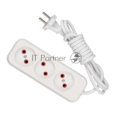 Удлинитель 3х2 м без заземл. 10А IP20 Lezard 720-0302-303