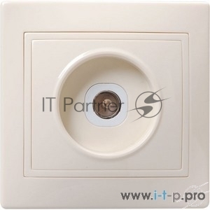 Розетка телевизионная TV 1-м СП Кварта РТВ10-ККм IP20 крем. IEK EAK10-K33-DM