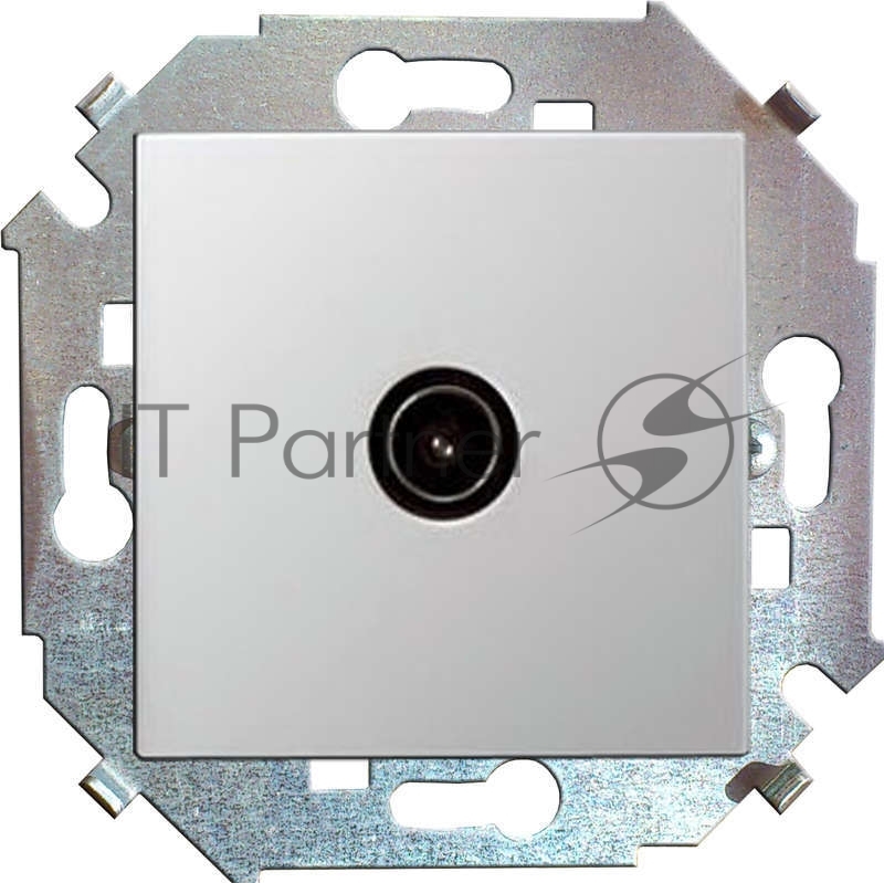 Розетка Simon 1591475-030, TV одиночная, белая