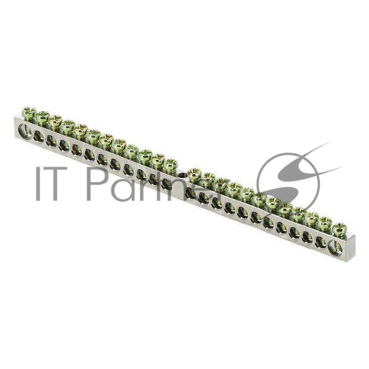 Шина PEN "ноль-земля" 6х9 24 отв. никель крепеж по центру PROxima EKF sn1-63-24
