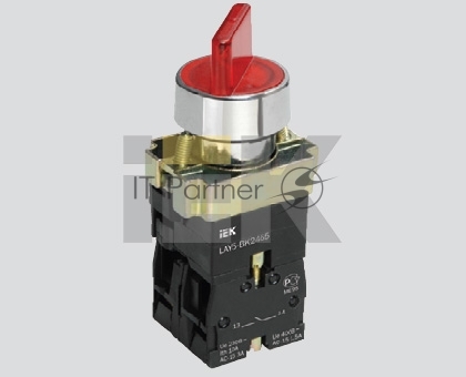 Переключатель LAY5-BK2365 на 2 полож. зел. IEK BSW90-BK-2-K06