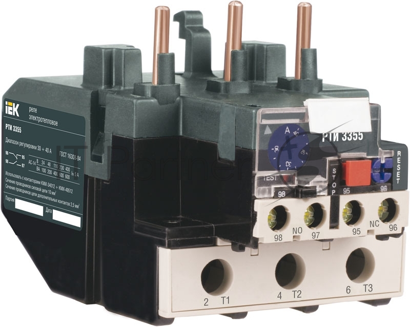 Реле тепловое РТИ 3355 30-40А IEK DRT30-0030-0040