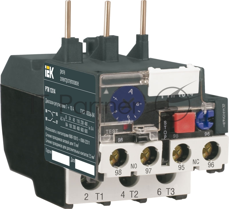 Реле тепловое РТИ 1310 4-6А IEK DRT10-0004-0006