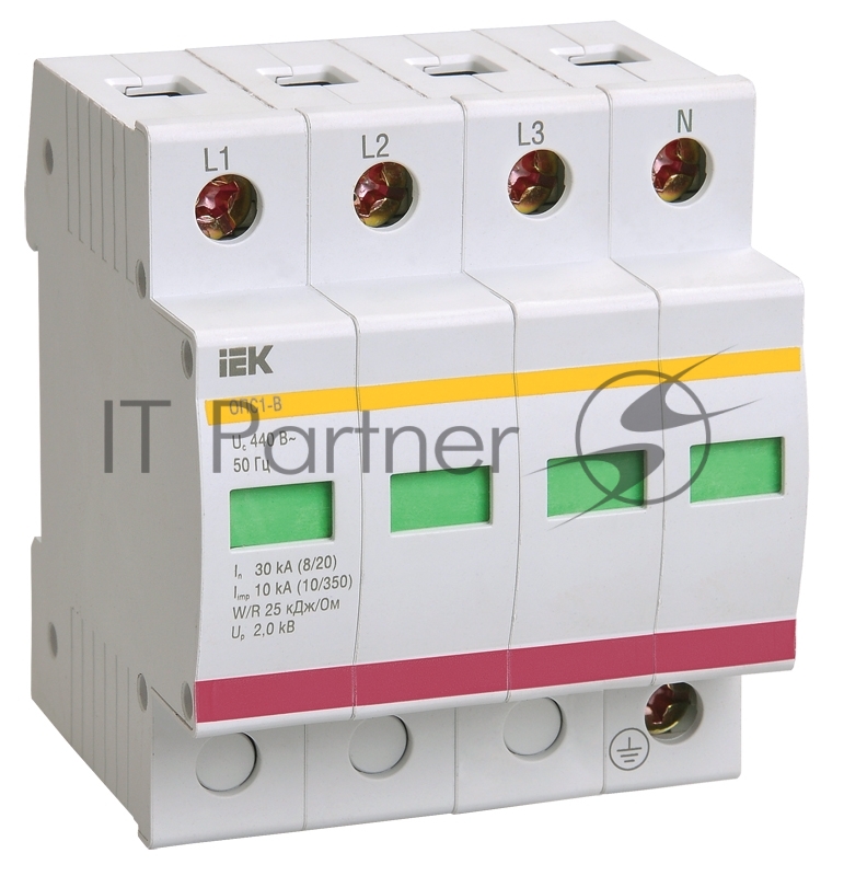 Ограничитель перенапряжения ОПС1-B 4P IEK MOP20-4-B
