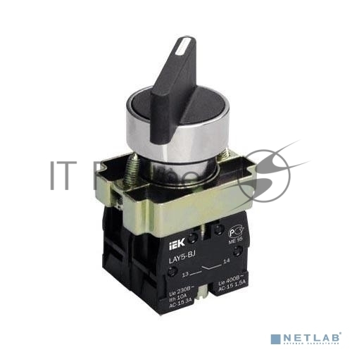 Переключатель LAY5-BJ33 на 3 полож. черный I-O-II дл. ручка IEK BSW70-BJ-3-K02