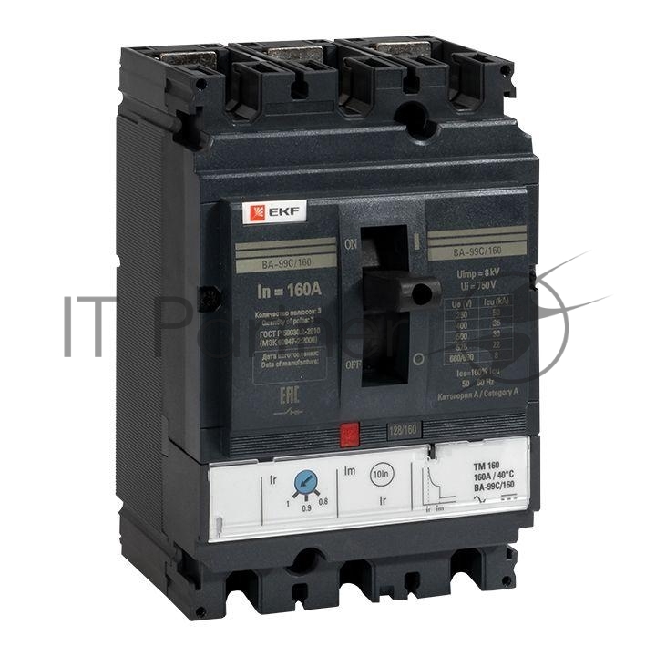 Выключатель автоматический 3п ВА-99C 160/160А 36кА EKF mccb99C-160-160