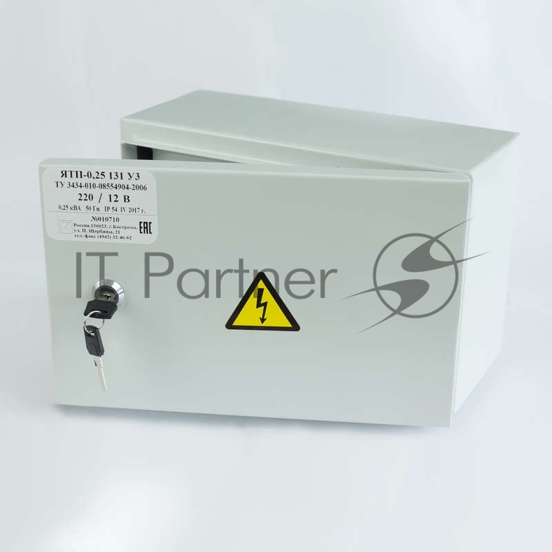 Ящик с понижающим трансформатором ЯТП 0.25 220/36В (3 авт. выкл.) IP54 Кострома ОС0000016261