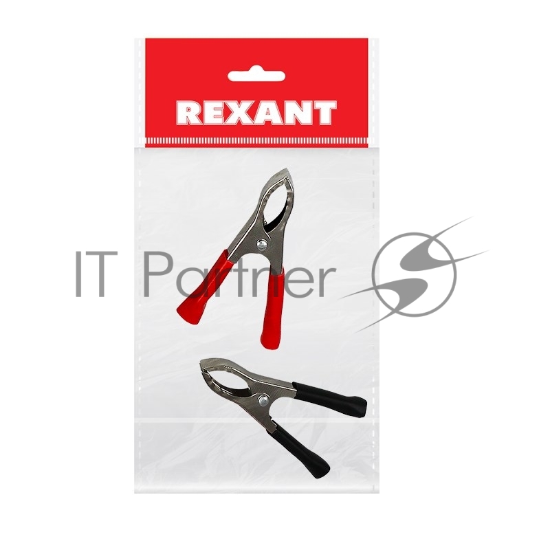 Зажим "крокодил" Rexant 30А 75 мм (уп. 100 шт)