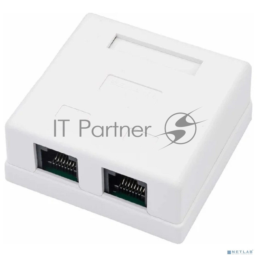 Розетка компьютерная Rexant 03-0151, RJ-45, 2 порта, кат. 5e, внешняя