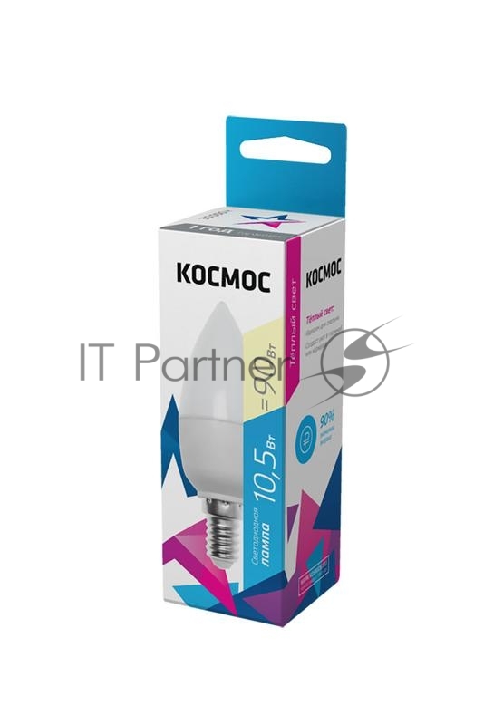 Лампа светодиодная Космос LED BASIC CN 10.5Вт 220В E14 3000К