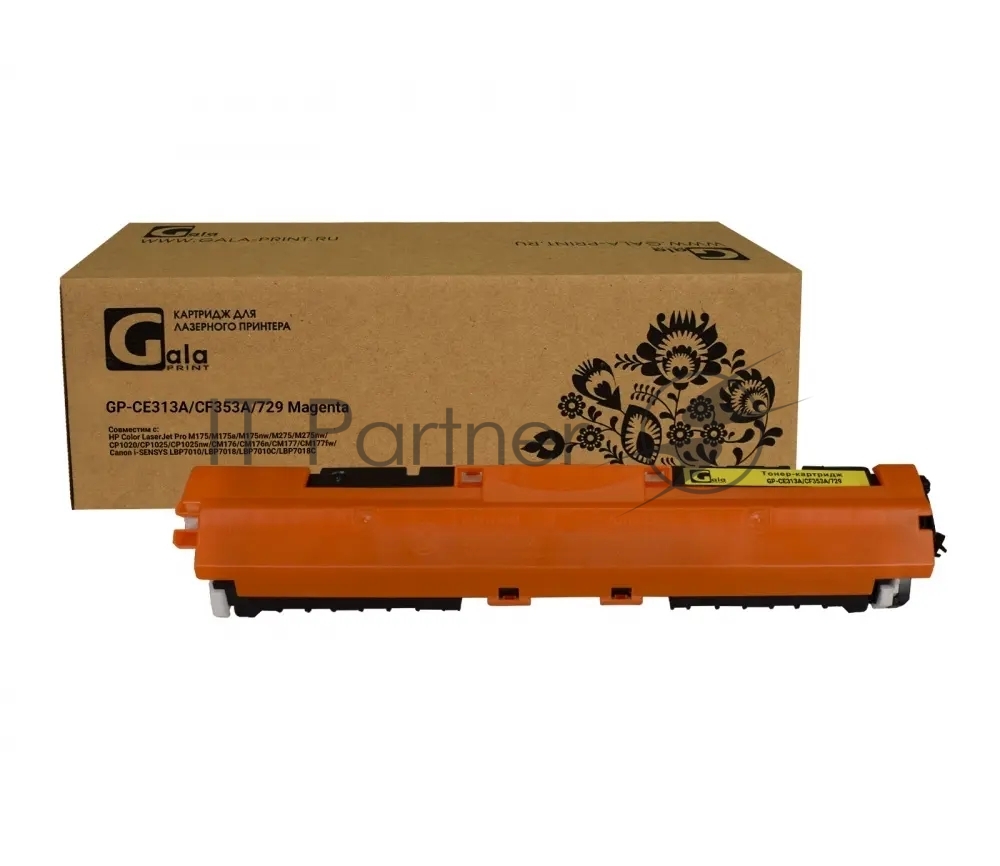 Картридж лазерный GalaPrint GP-CE313A/CF353A/729 Magenta (1000 стр) для HP CP1025/CP1025NW/M176n/M177fw/Canon LBP 7010C/LBP7018C