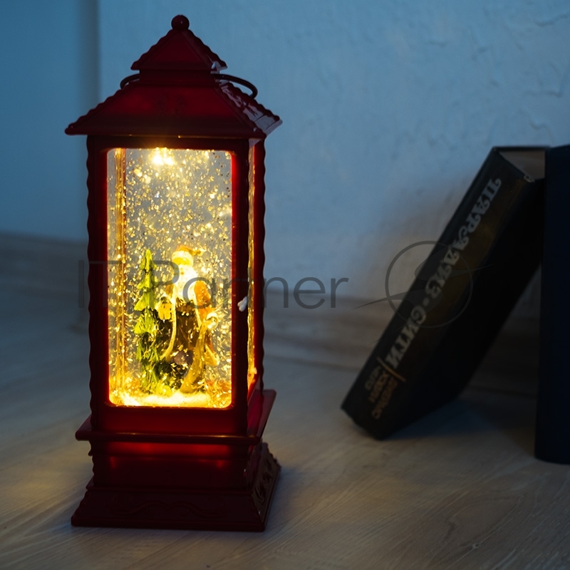 Фонарь декоративный Neon-night "Дед Мороз" с эффектом снегопада и подсветкой теплый белый