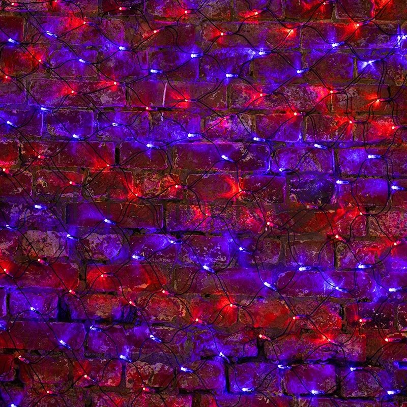 Гирлянда Neon-night Сеть "НЕТ ЛАЙТ" 2.5мх2.5м 432 LED 26Вт 220В IP44 черный провод; красн./син.