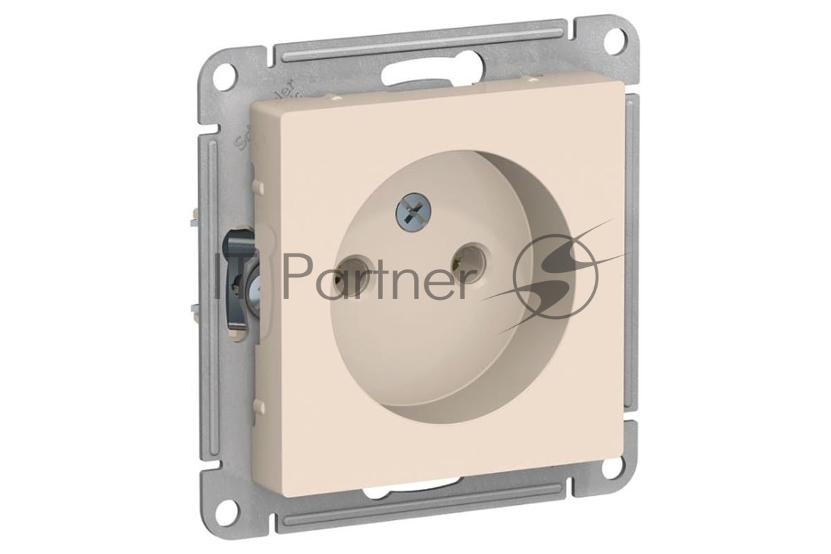 Механизм розетки 1-м СП AtlasDesign без заземл. 16А беж. SchE ATN000241