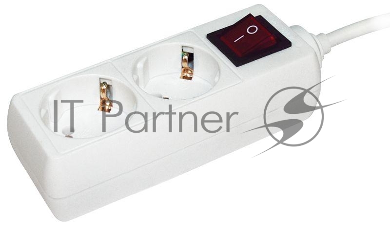 Удлинитель 2х5 м с заземл. 16А IP20 У02К с выкл. 2P+PE IEK WYP10-16-02-05-ZK-N